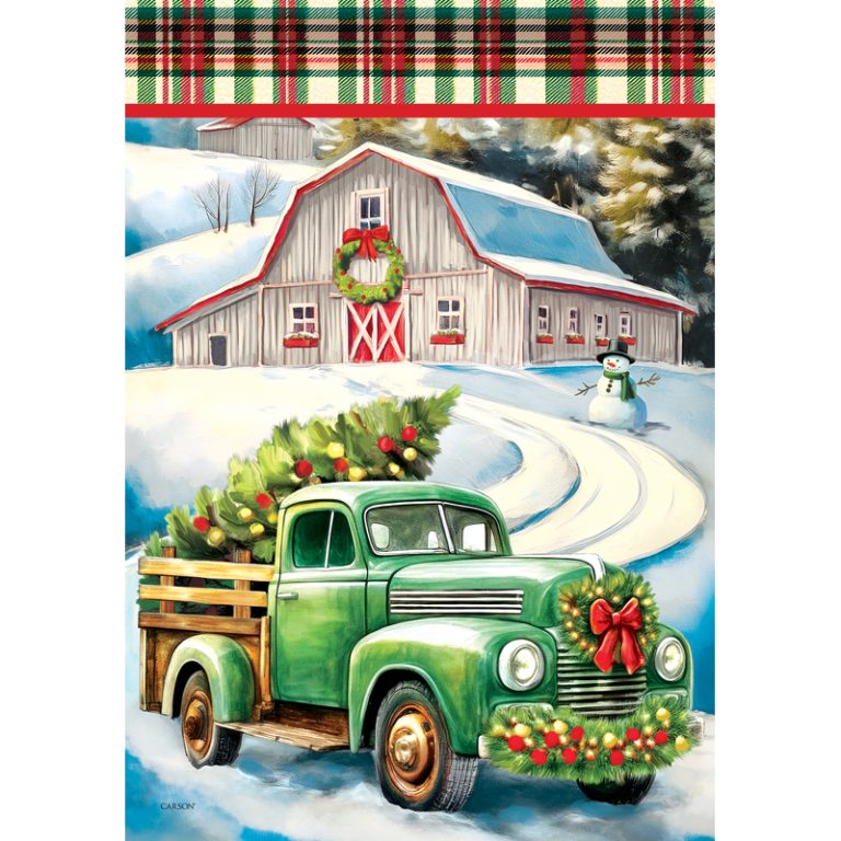 Carson Garden Flag Delivering Christm