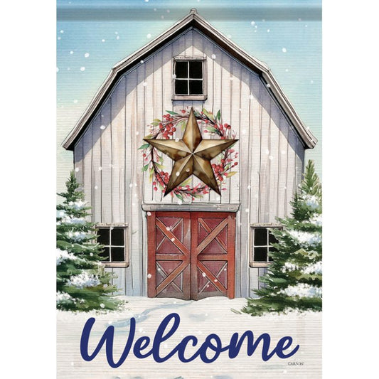 Carson Garden Flag Welcome Barn