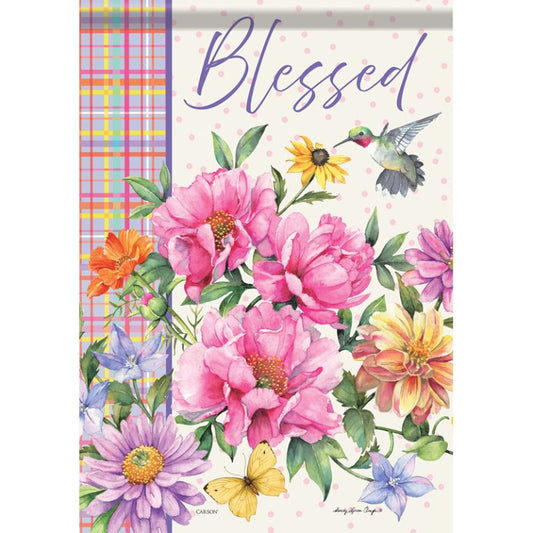 Carson Garden Flag Blessed Floral