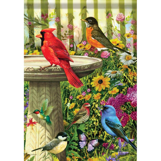 Carson Garden Flag Songbird Birdbath