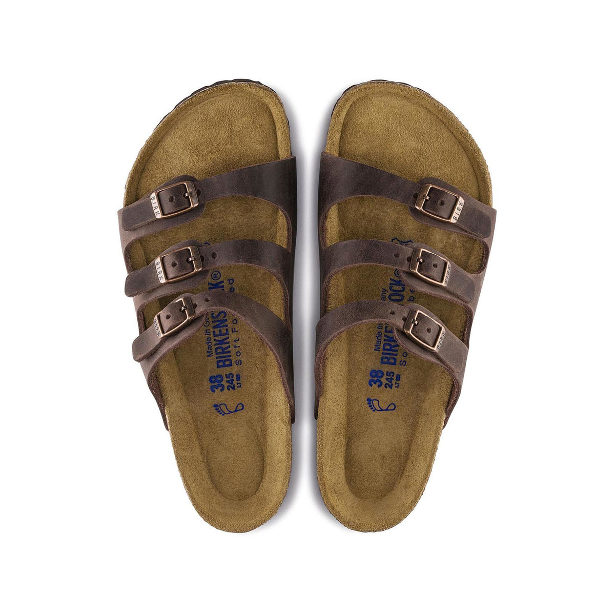 Birkenstock Florida SFB Oiled Leather Habana R