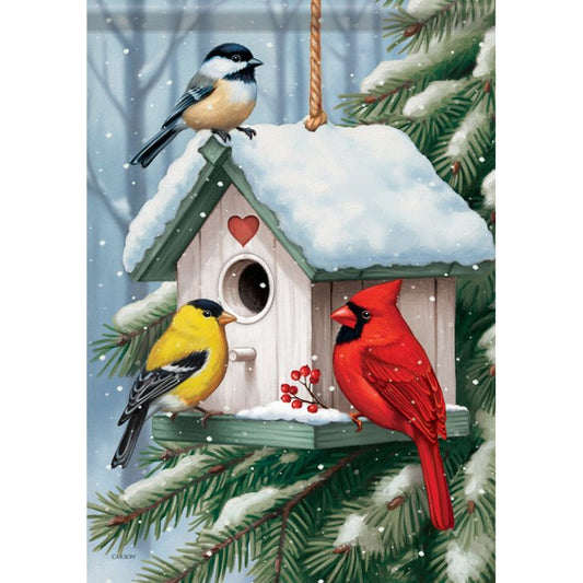 Carson Garden Flag Songbirds Birdhouse