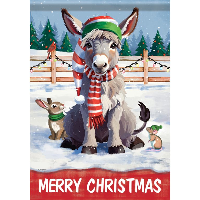 Carson Garden Flag Donkey & Friends