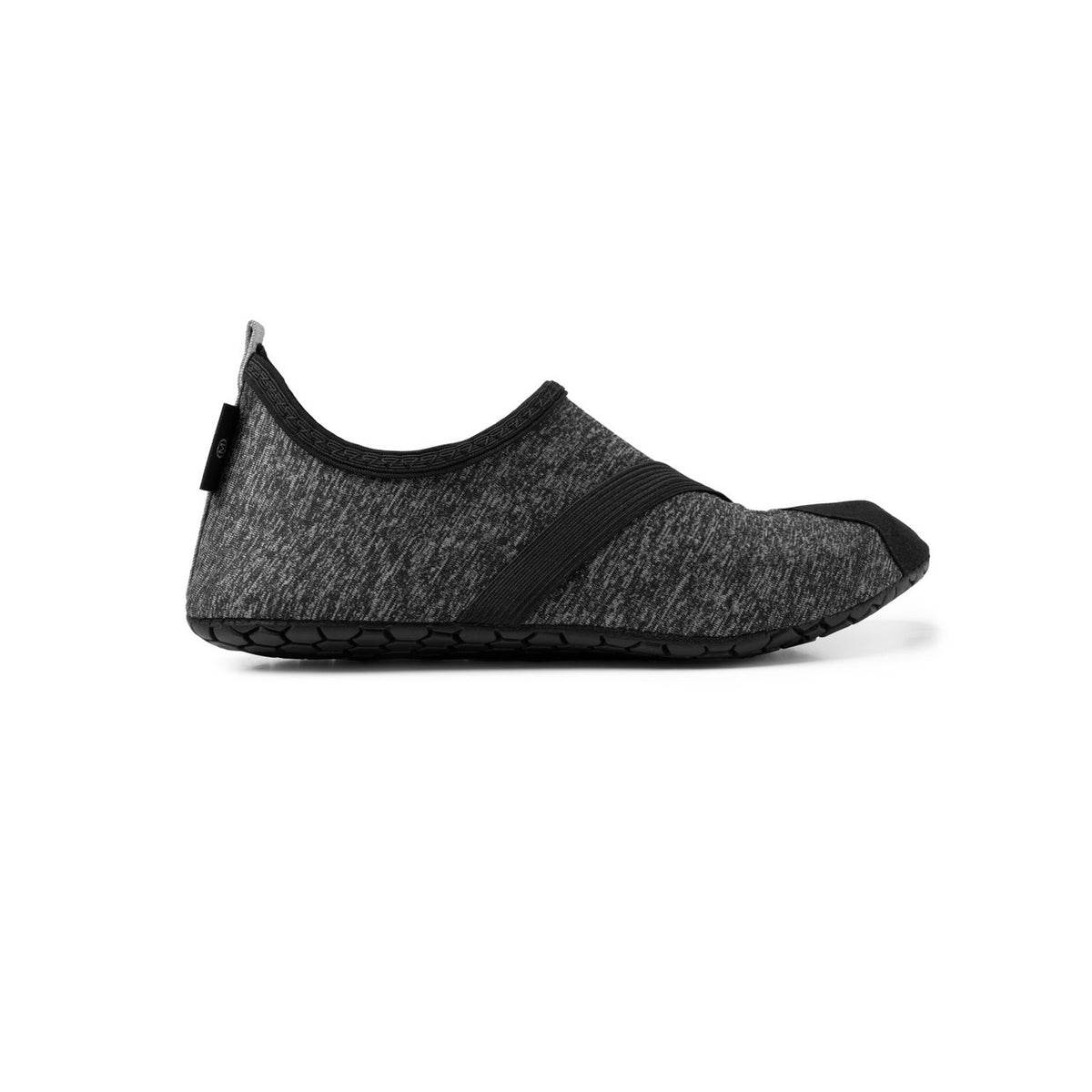 FitKicks Active Footwear Ladies Heathered Black