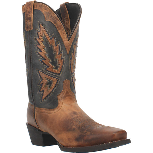 Laredo Seaver Tan/Blue Square Toe