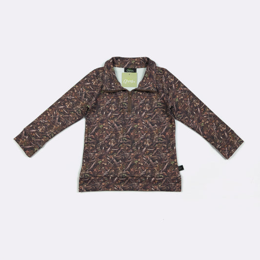 CC Woody Camo Boy Quarter Zip