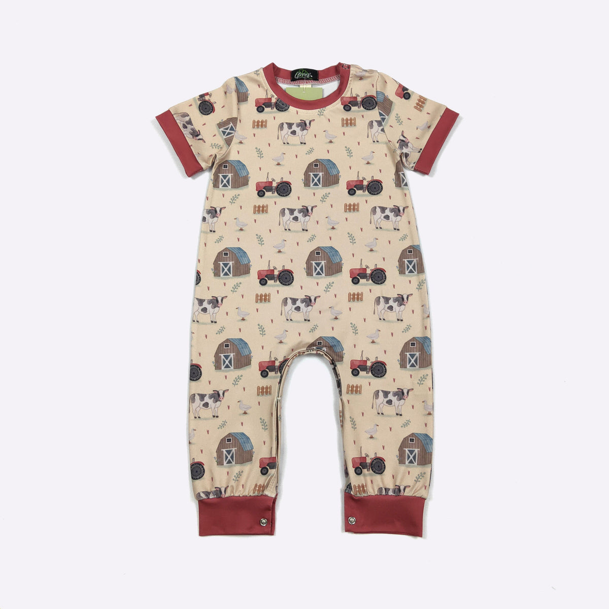 CC Rustic Farm Boy Romper