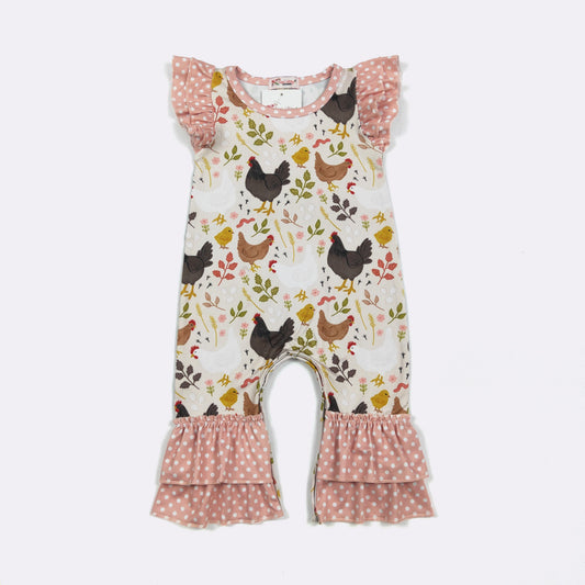 CC Chicken Chic Baby Romper
