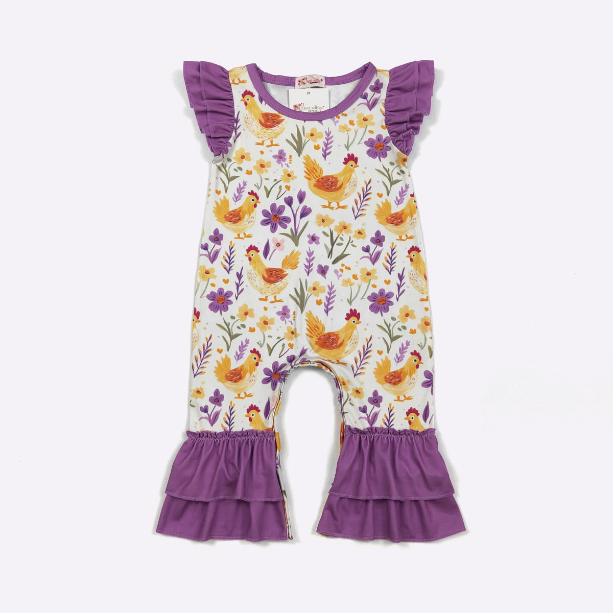 CC Flock & Flower Baby Romper