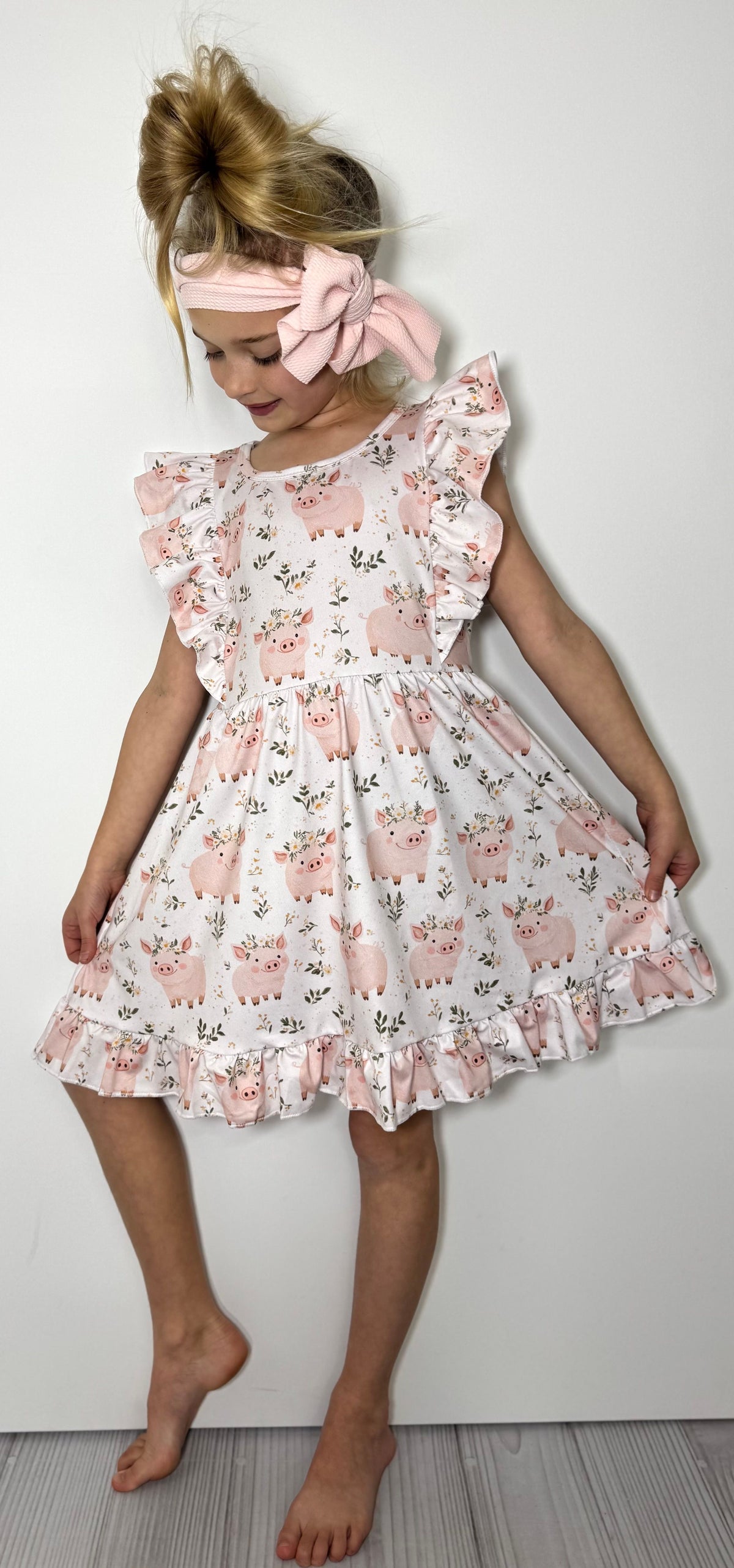 CC Piglet Petals Girls Dress