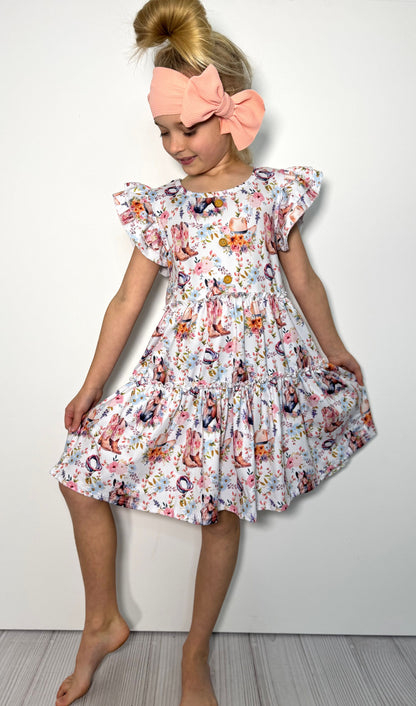 CC Blooming Ranch Girls Dress