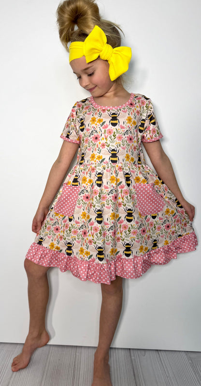 CC Bee Blooms Girls Dress