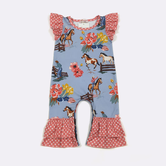 CC Calamity Jane Blues Baby Romper