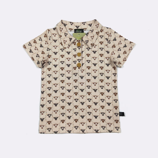 CC Longhorn Boy Collar Shirt
