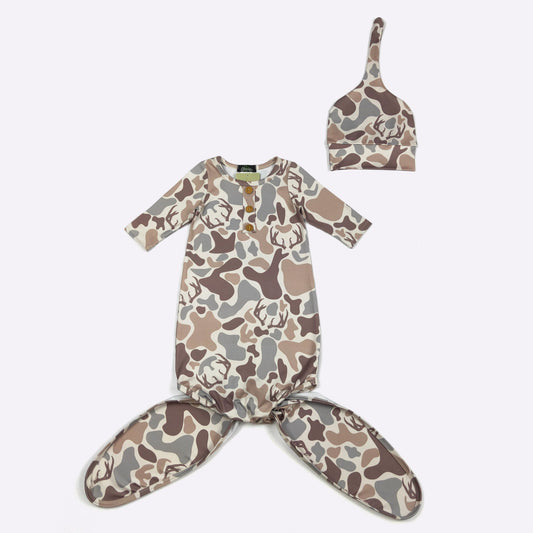 CC Antler Camo Knotted Gown