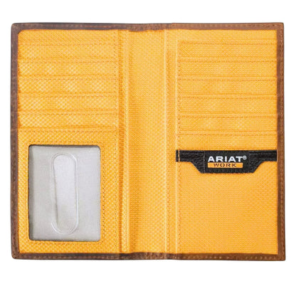 Ariat Work Wallet RFID Checkbook Roughneck Black