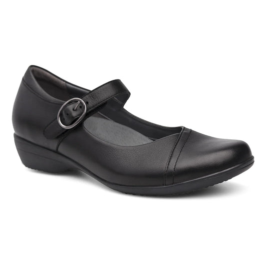 Dansko Fawna Leather Black WIDE