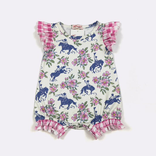 CC Floral Rodeo Baby Romper
