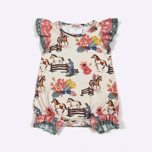 CC Calamity Jane Cream Baby Romper