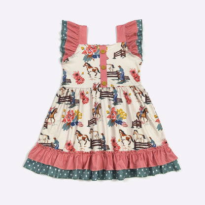 CC Calamity Jane Cream Girls Dress