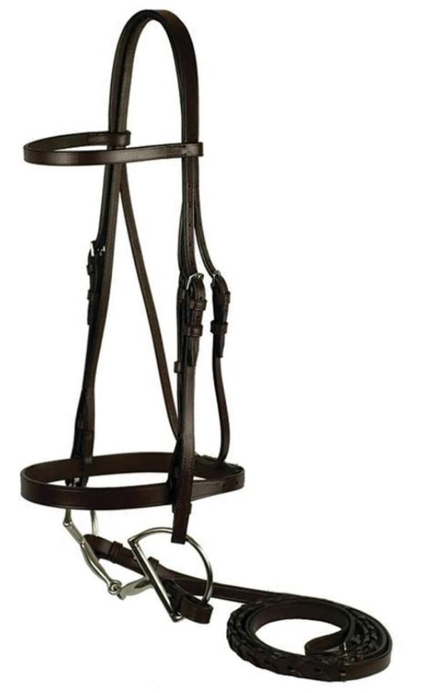 Gatsby Flat Snaffle Bridle