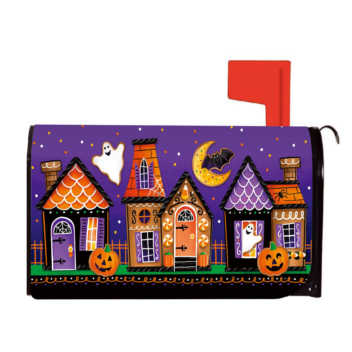 Evergreen Every Trick or Treat Houses Mailbox Cover