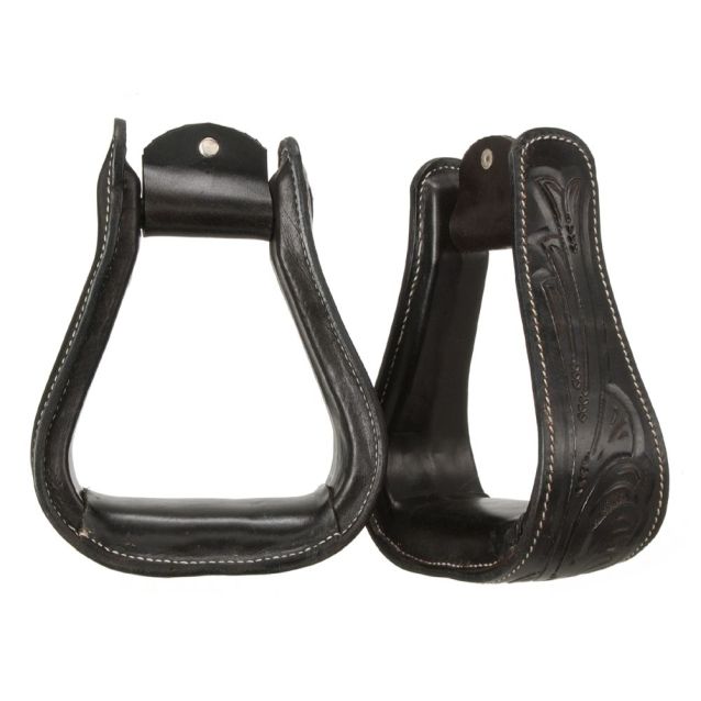 Royal King Embossed Leather Stirrup