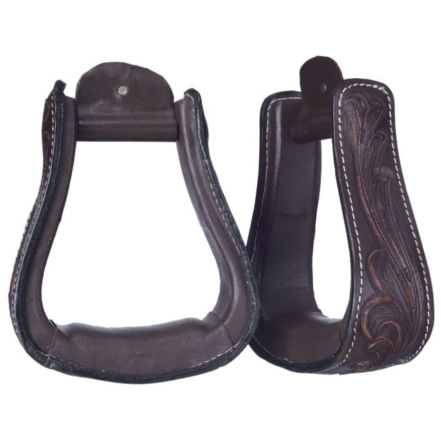 Royal King Embossed Leather Stirrup