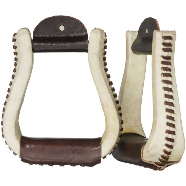 Royal King Rawhide Laced Bell Stirrups