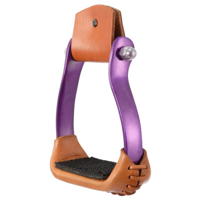 Royal King Colored Aluminum Stirrup with Grip Tread