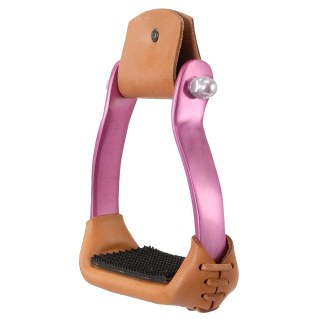 Royal King Colored Aluminum Stirrup with Grip Tread