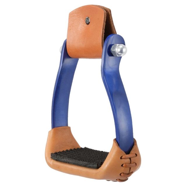 Royal King Colored Aluminum Stirrup with Grip Tread