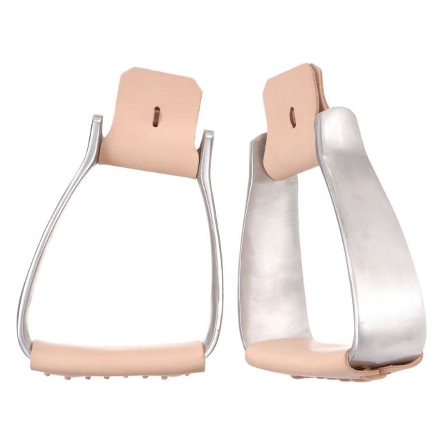 Tough 1 Aluminum Angled 3" Roper Stirrups