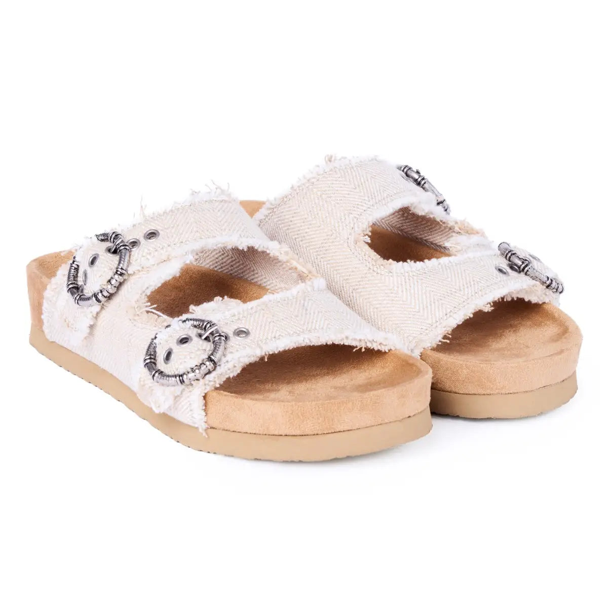 Minnetonka Georgine Tan Herringbone