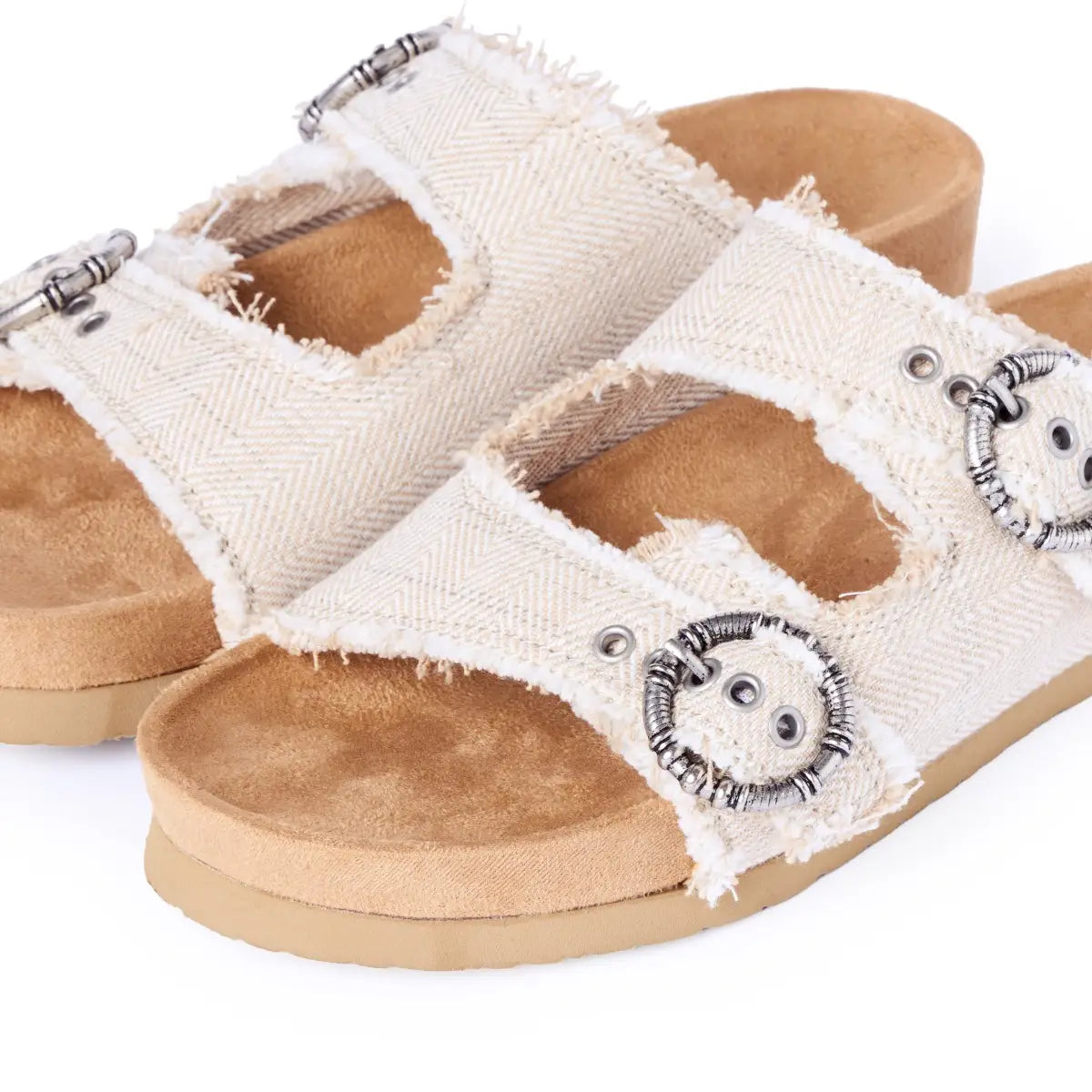 Minnetonka Georgine Tan Herringbone