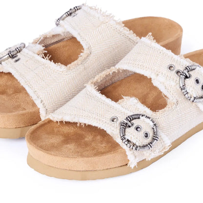 Minnetonka Georgine Tan Herringbone