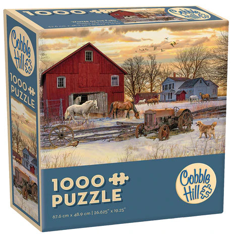 Outset Winter on the Farm 1000 Piece Puzzle