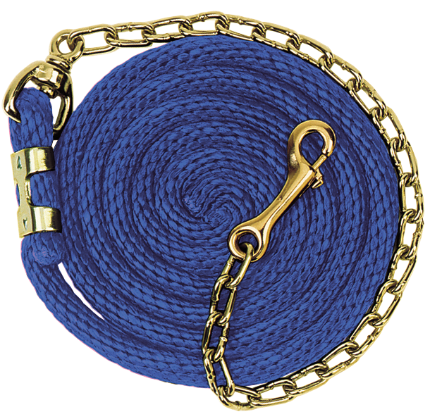 Weaver Poly Lead Rope With Brass Plated Swivel Chain