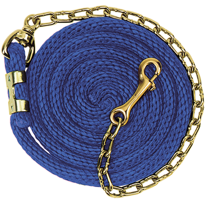 Weaver Poly Lead Rope With Brass Plated Swivel Chain