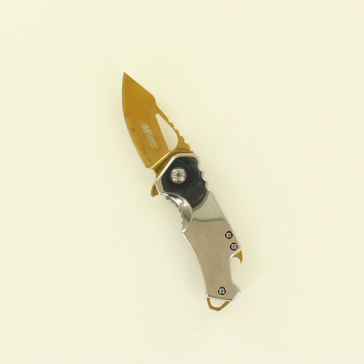 MTech Spring Assist Silver/Gold Knife