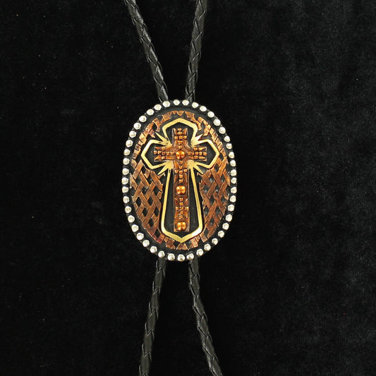 Crumrine Copper Cross Bolo Tie