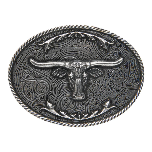 AndWest Longhorn with Scrolls Buckle