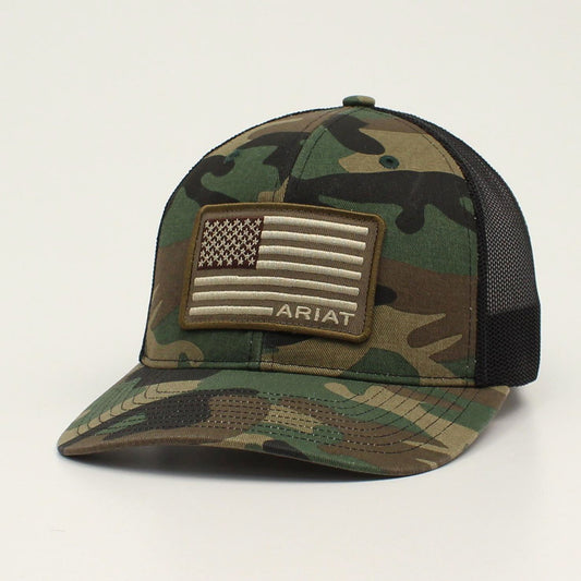 Ariat Jungle Camo/Flag Logo Hat