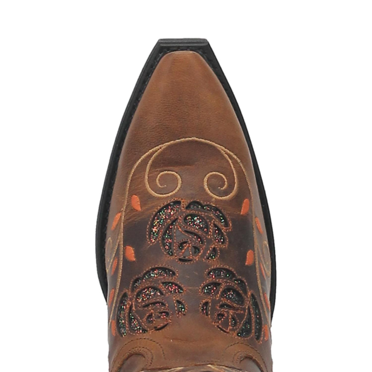 Laredo Brown Rose Snip Toe