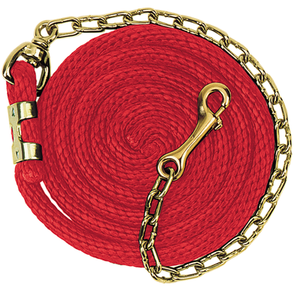 Weaver Poly Lead Rope With Brass Plated Swivel Chain