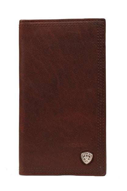 Ariat Copper Oiled Triple Stitch Rodeo Wallet