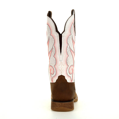 Durango Rebel Pro White/Brown Ventilated Boot