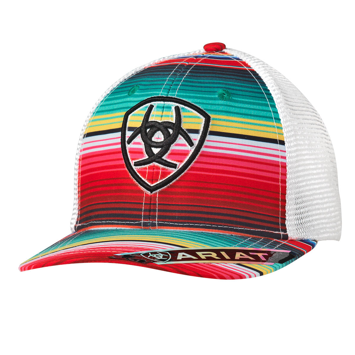 Ariat Serape/White Large Black Logo Hat