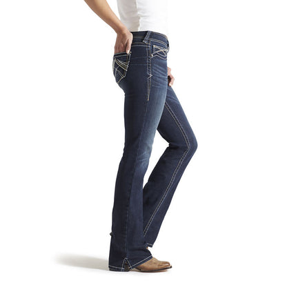 Ariat Mid Rise Boot Cut Whipstitch Ocean