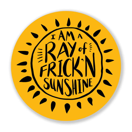 Nice Enough Stickers Frickn Sunshine
